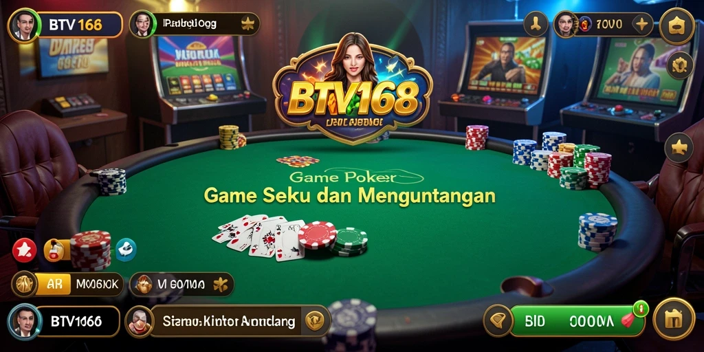 Gameplay Poker yang mendebarkan dan seru di BTV168.