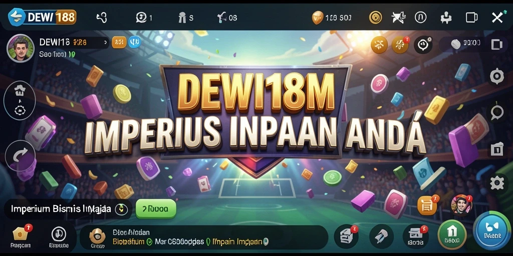 Screenshot menunjukkan antarmuka permainan yang menampilkan bisnis yang sedang dikelola.