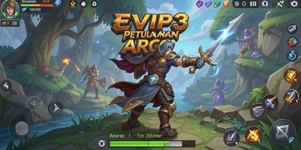 Tampilan gameplay ARPG yang mendebarkan di EVIP3 dengan aksi seru.