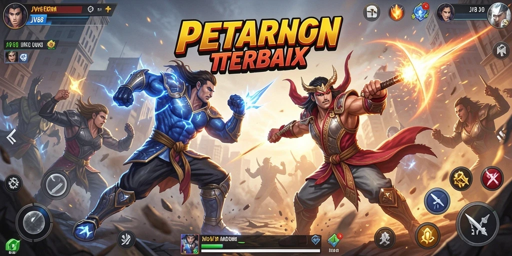 Screenshot memberikan gambaran aksi pertarungan mendebarkan di JV88.