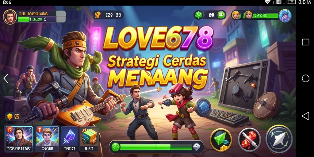 Tampilan gameplay mencakup pertempuran strategis yang mendebarkan.