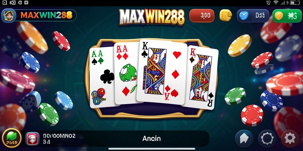 Gameplay seru dari MAXWIN288 dalam permainan Domino.