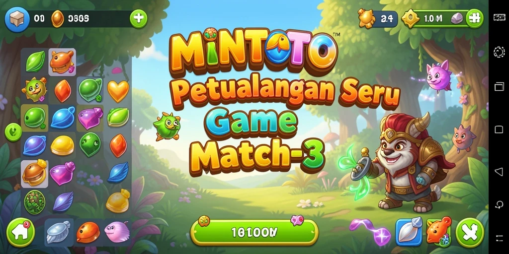 Tampilan menarik dari gameplay MINTOTO yang penuh warna.