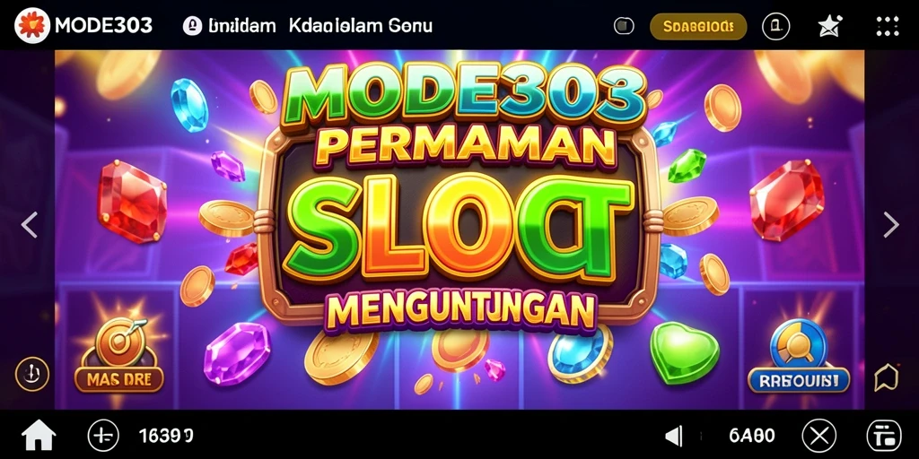 Gameplay seru dalam MODE303 dengan tampilan mesin slot yang menarik.