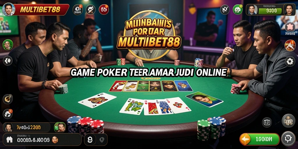 Tampilan gameplay menarik dari MULTIBET88 yang menampilkan poker online.