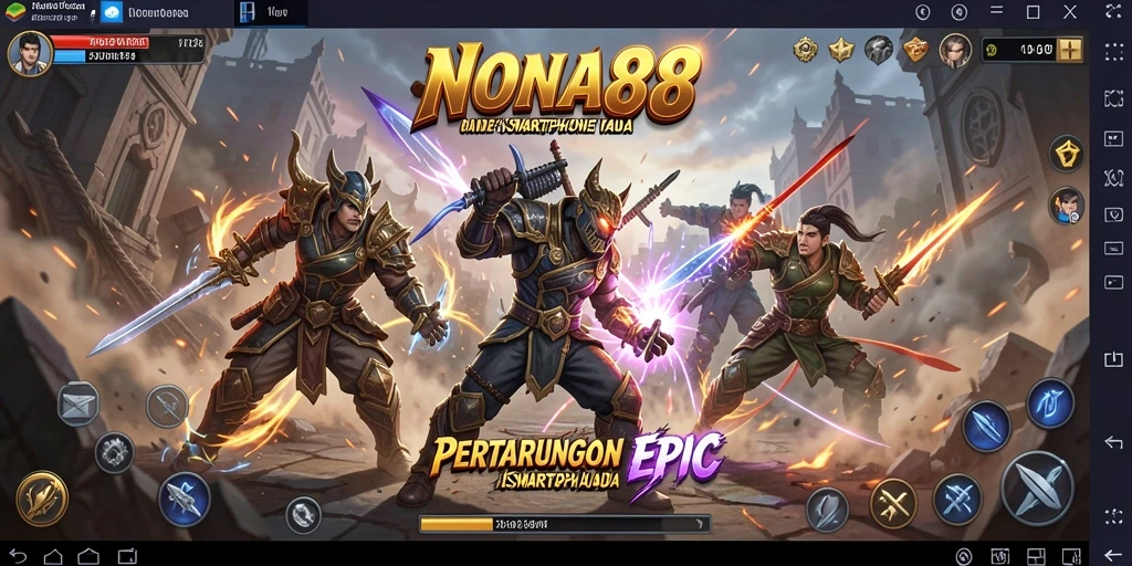 Gameplay NONA88 yang seru dan mendebarkan di arena pertarungan.