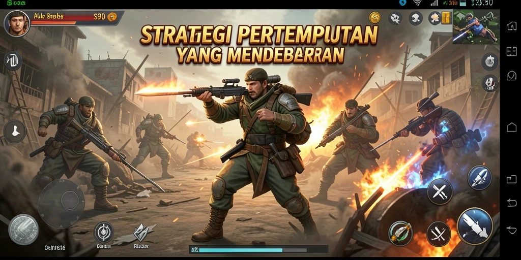 Tampilan gameplay S80 dengan strategi pertempuran yang intens.