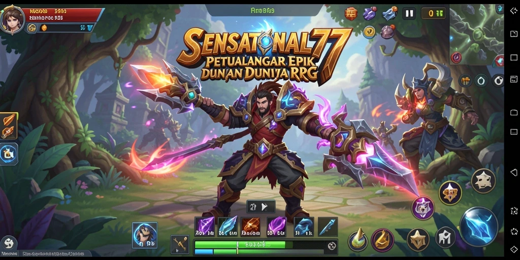 Tampilan gameplay menegangkan dari SENSATIONAL77 yang memikat.