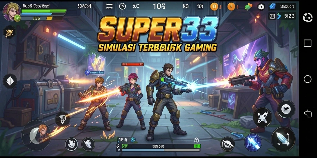 Tampilan gameplay <strong>SUPER33</strong> dengan simulasi yang menakjubkan dan interaksi sosial.